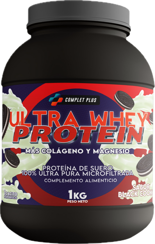 Recuperador Proteico - Ultra Whey Protein con Colageno y Magnesio Sabor Galleta